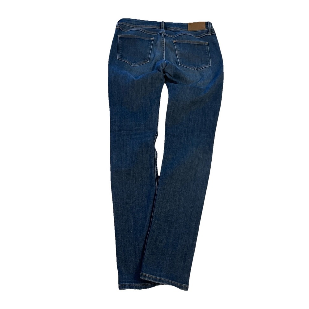 H&M Slim Low Waist Skinny Leg Black Dark Wash Denim Jeans Women's Size 30/32 - Picture 2 of 3